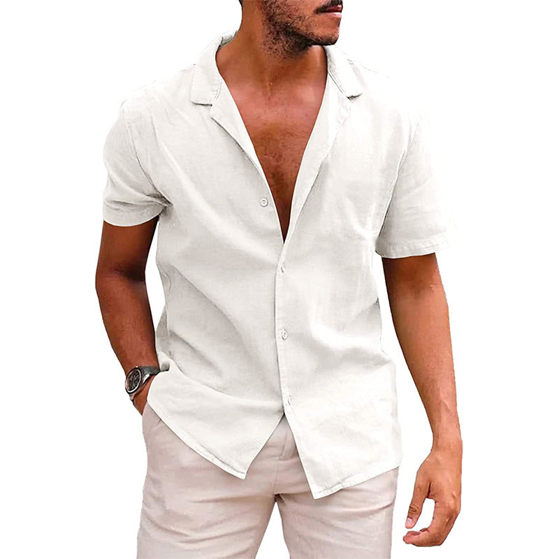 Men's Casual Button-Down Shirt Short Sleeve - Rockint
