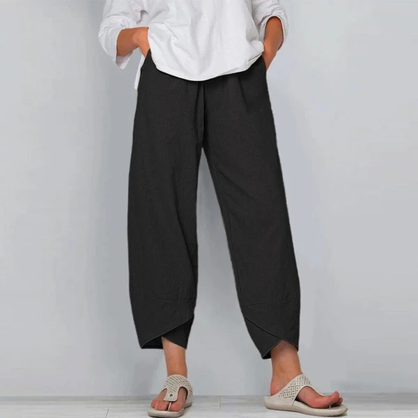 Wide Leg Pants Loose Casual Cotton Linen