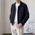 Korean-style Men's cote Loose-fitting Cropped Style - Rockint