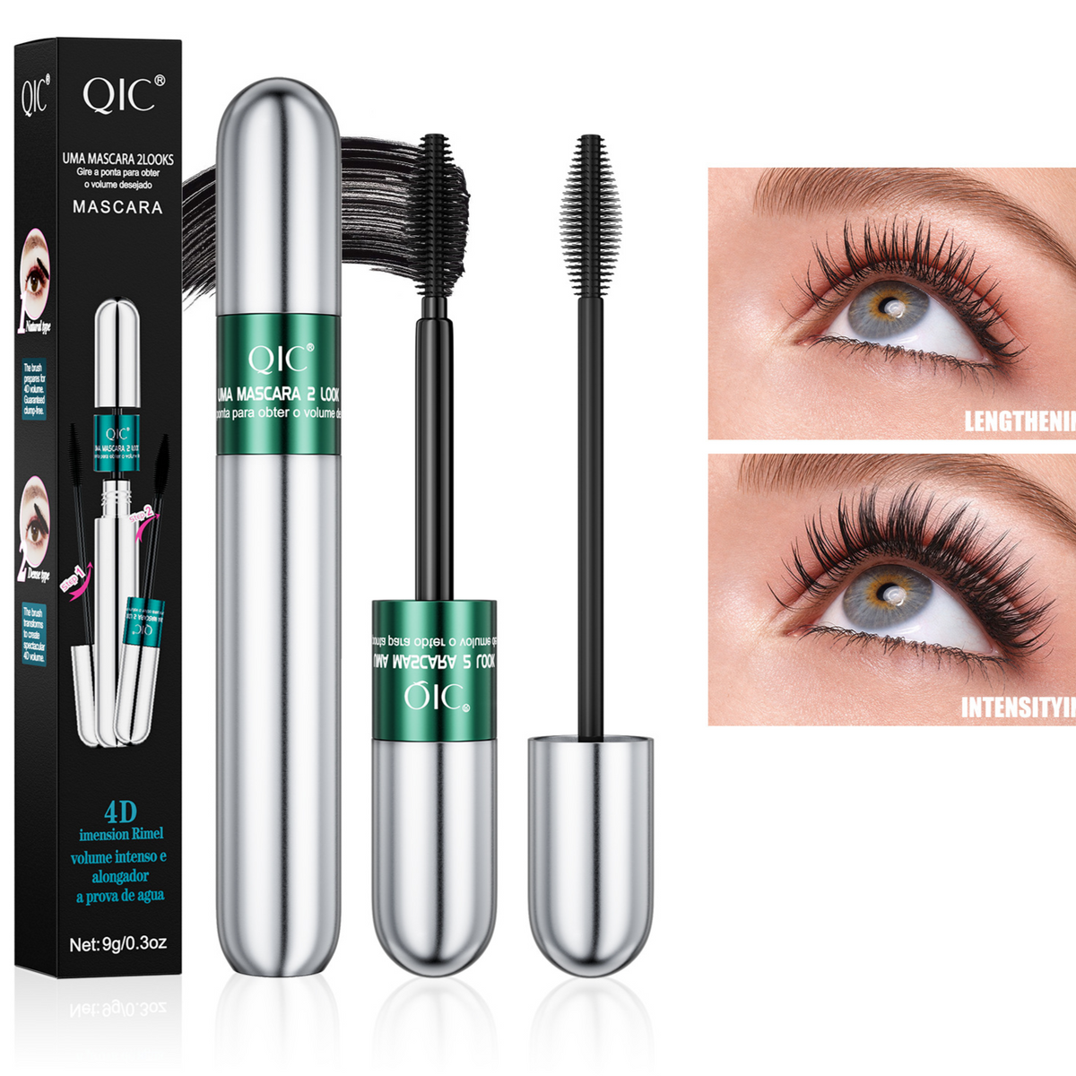 Waterproof long thick curly non-blooming mascara - Rockint