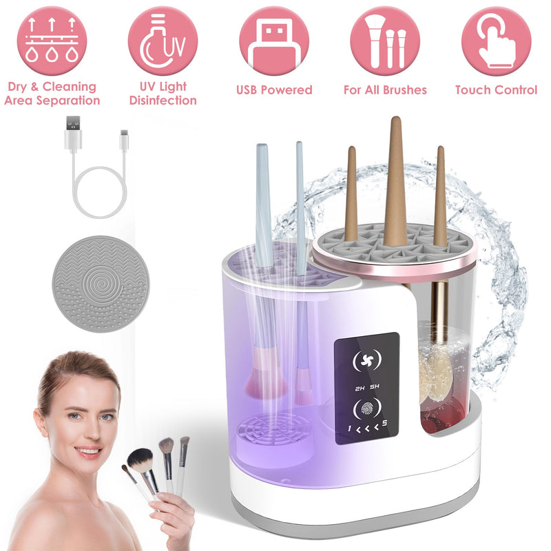 4 In 1 automatic Makeup Brush Cleaner USB Powered