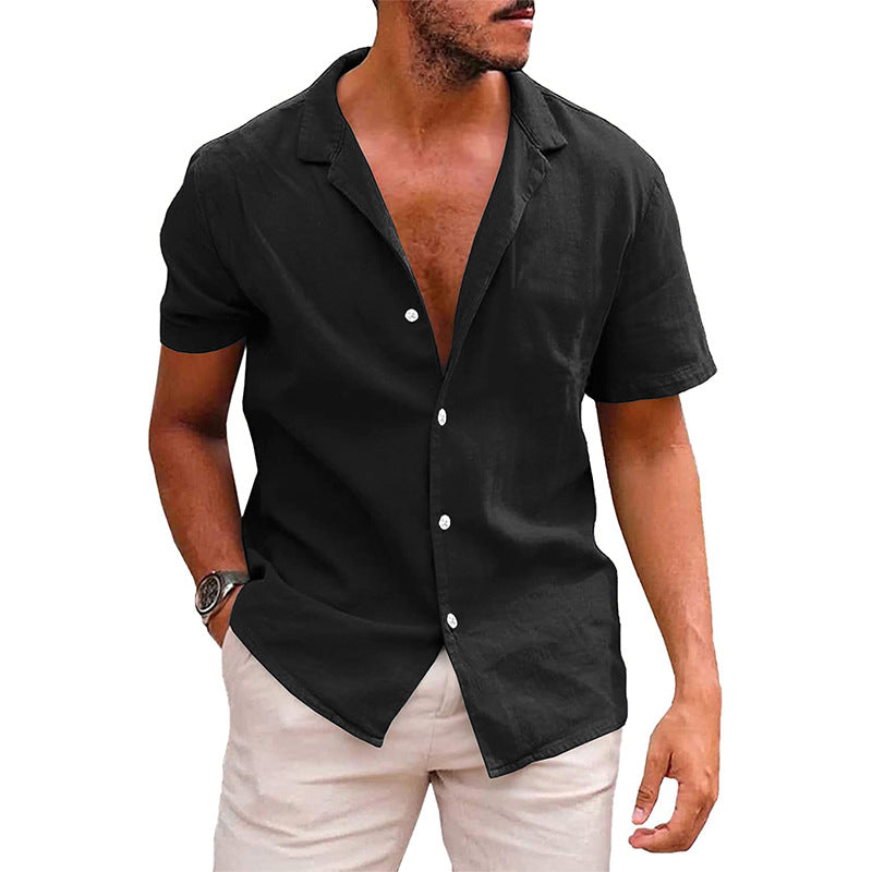Men's Casual Button-Down Shirt Short Sleeve - Rockint