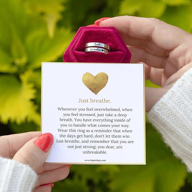 Adjustable Heart Ring Gift