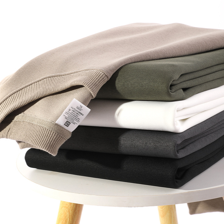 Cotton Blend Pullover Sweatshirt