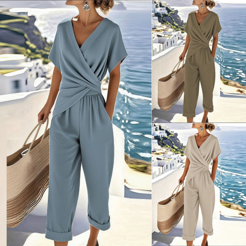 Pleated Top And Pant Set