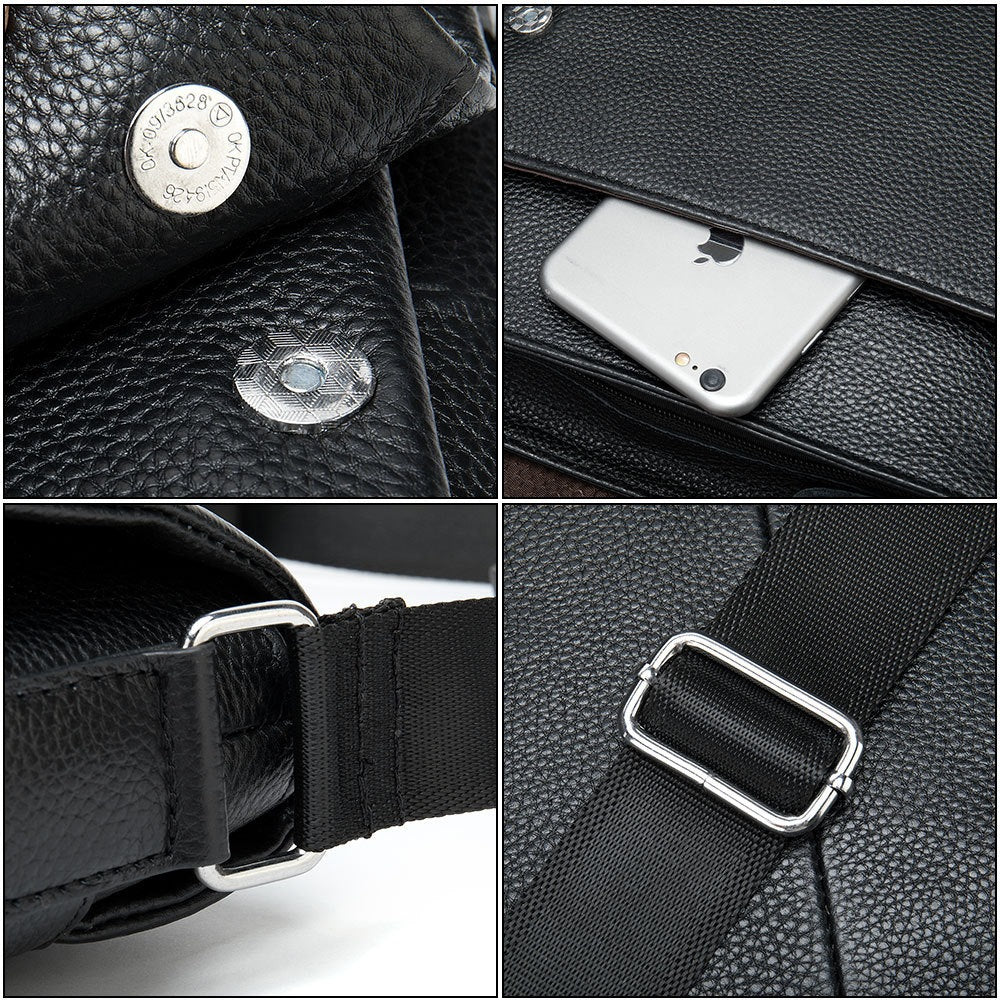 Cowhide Men's Shoulder Bag
