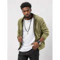 Mens Clothing Solid Color Zipper Reversible Trendy Coat - Rockint