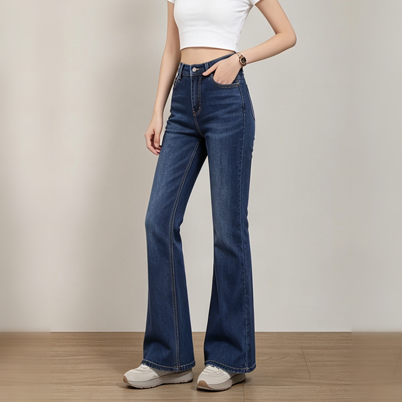 High Waist bell bottom Flare Jeans